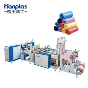 HP-2RA Tam Otomatik V Katlı İki Hatlı Yıldız Tabanlı Kapalı Çöp Torbası Yapma Makinesi